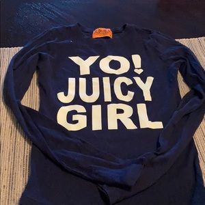 Vintage Juicy Couture long sleeved shirt small